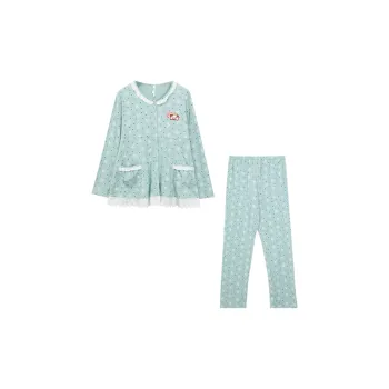 Red Beans At Home Pajama Set Women's