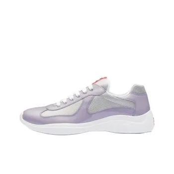 PRADA Low-Top Casual Shoes Men's Silver Purple
