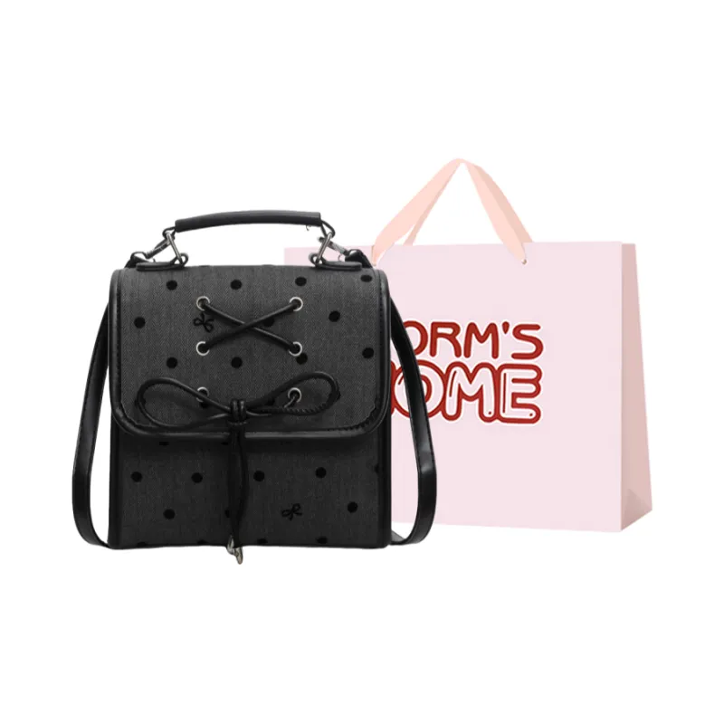 Worm's Home Nylon Fabric Backpack Regular Women's Multicolor-4