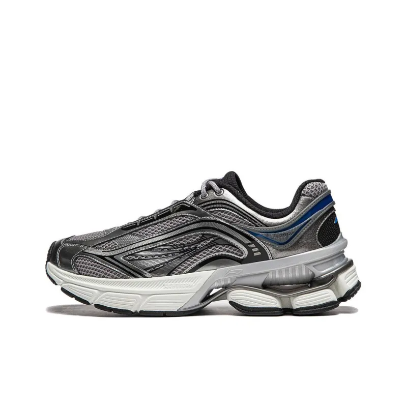 LiNing Aurora RENEW Anti Slip And Wear Resistant Support Height Increasing Low Top Casual Shoes Men's Gray-0