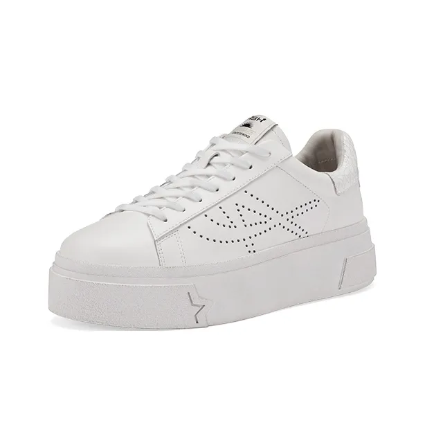 ASH Santana Perforated-logo Leather Sneakers-1