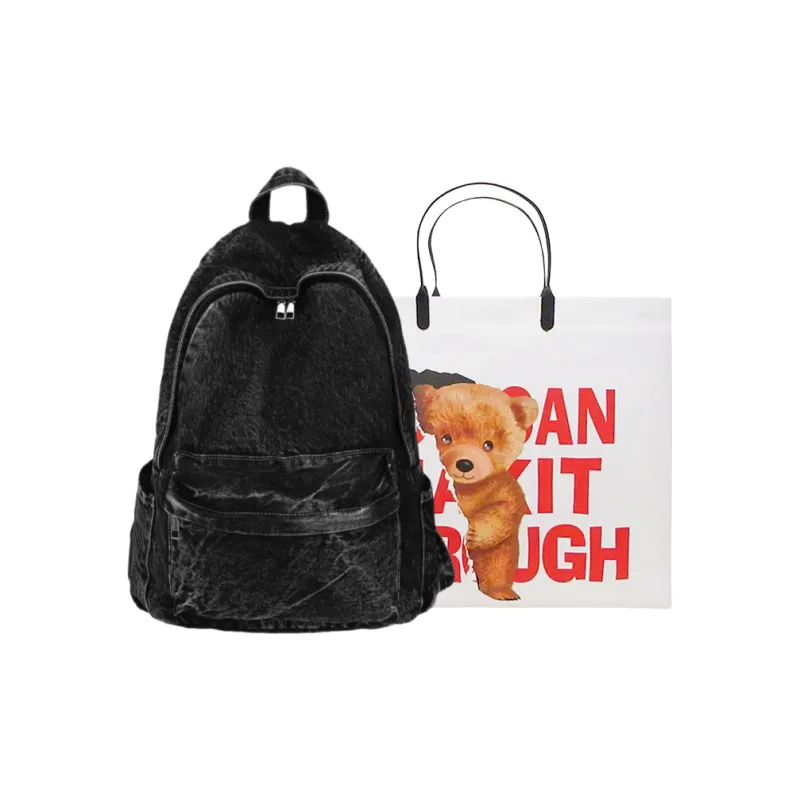 Worm's Home Denim Backpack Regular Unisex Multicolor-1