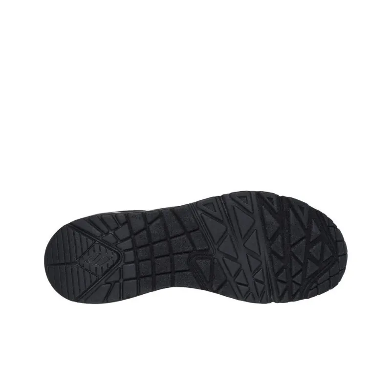 Skechers Uno Anti Slip Wear Resistant Low Top Casual Shoes Women's Black-4