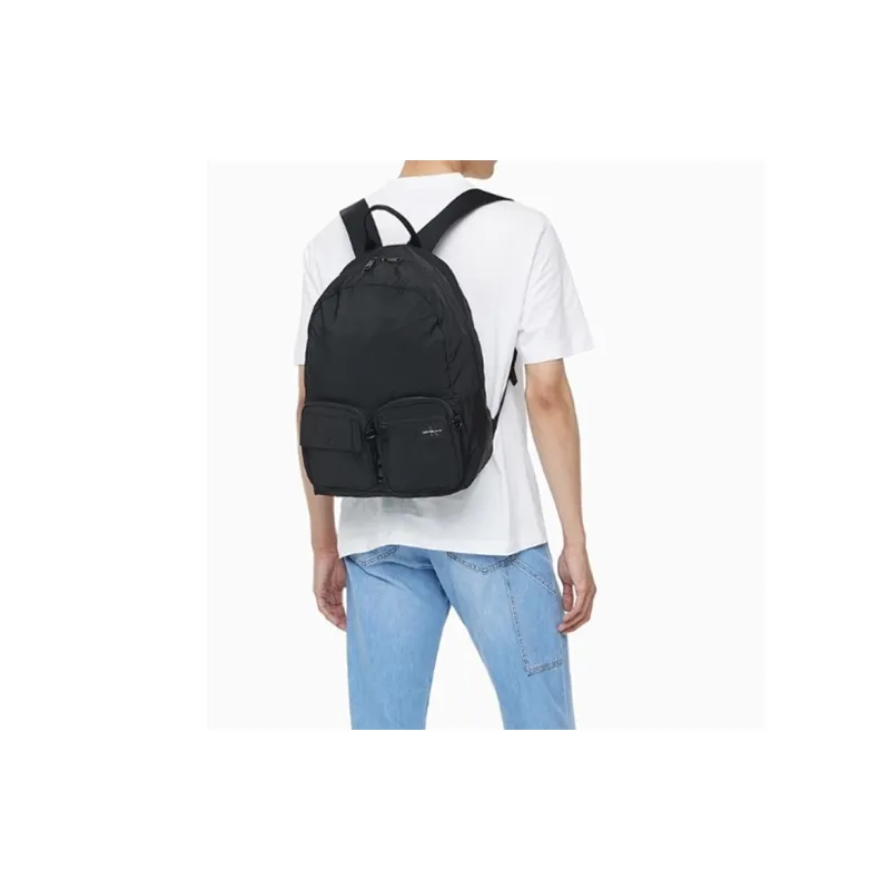 CALVIN KLEIN Fabric Backpack Men's Black-3