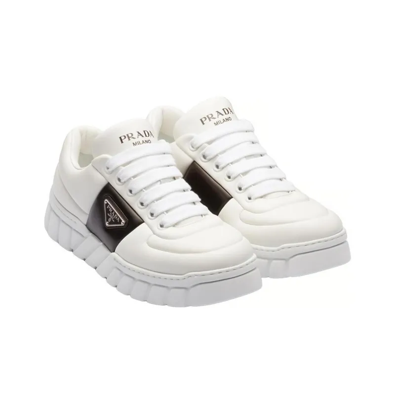 PRADA Low Top Sports Casual Shoes Men's White-2