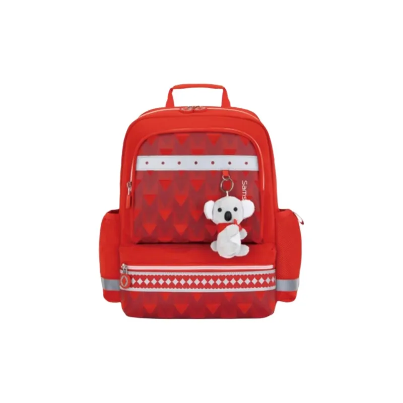 SAMSONITE Fabric Backpack Medium Size Kids' Red/Blue-6