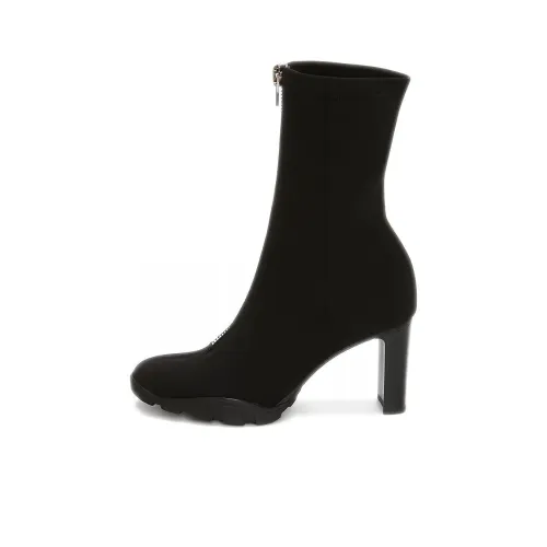 Alexander McQueen Zip-Up Ankle Boots Black Women's