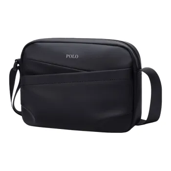 POLO Fabric Crossbody Bag Medium Size Men's Black