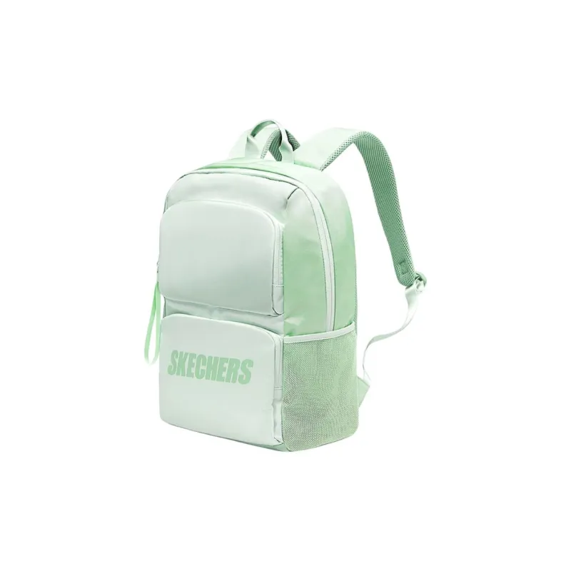 Skechers Fabric Backpack Medium Size Unisex Sapphire Green & Clear Green-1