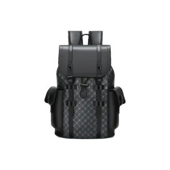 BRABOSTON PU Backpack Unisex Black