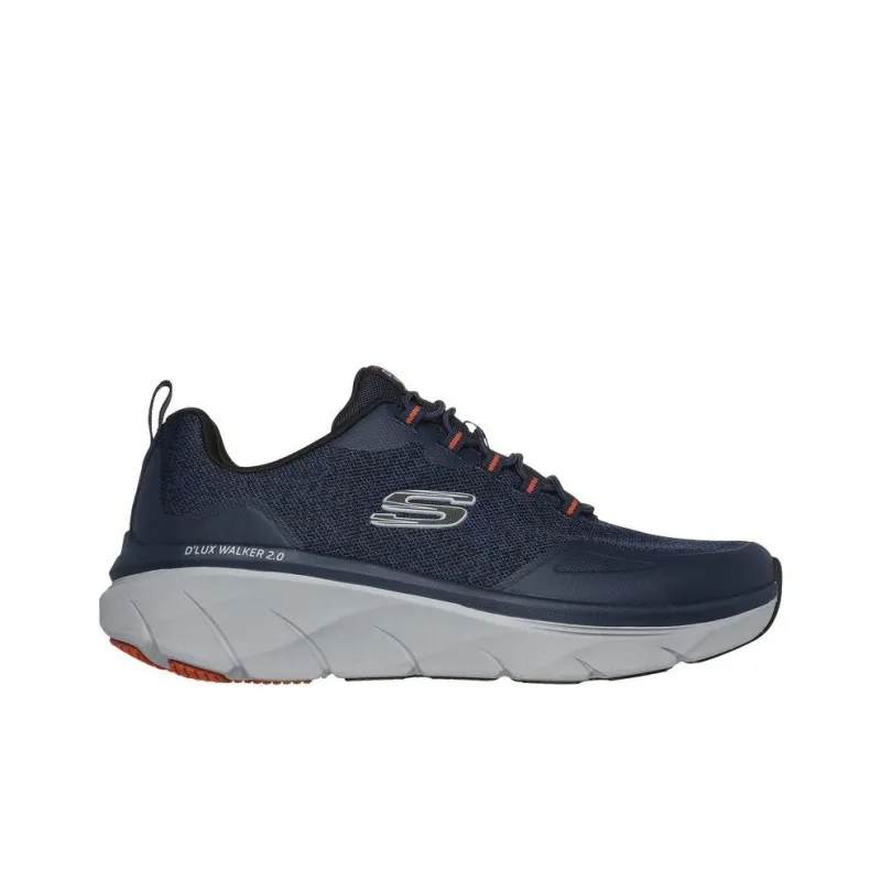 Skechers D'Lux Walker 2.0 Anti Slip Wear Resistant Low Top Running Shoes Men's Marine Blue-1
