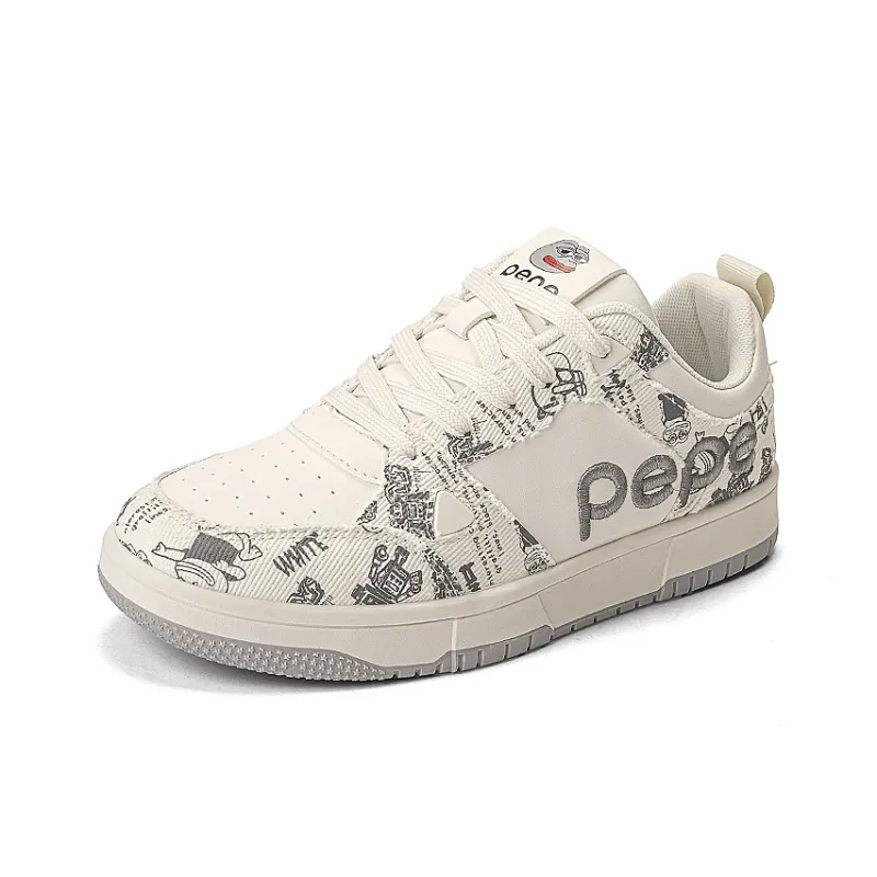 Pepe The Frog Wear Resistant Breathable Slip Resistant Low Top Skateboard Shoes Unisex-11