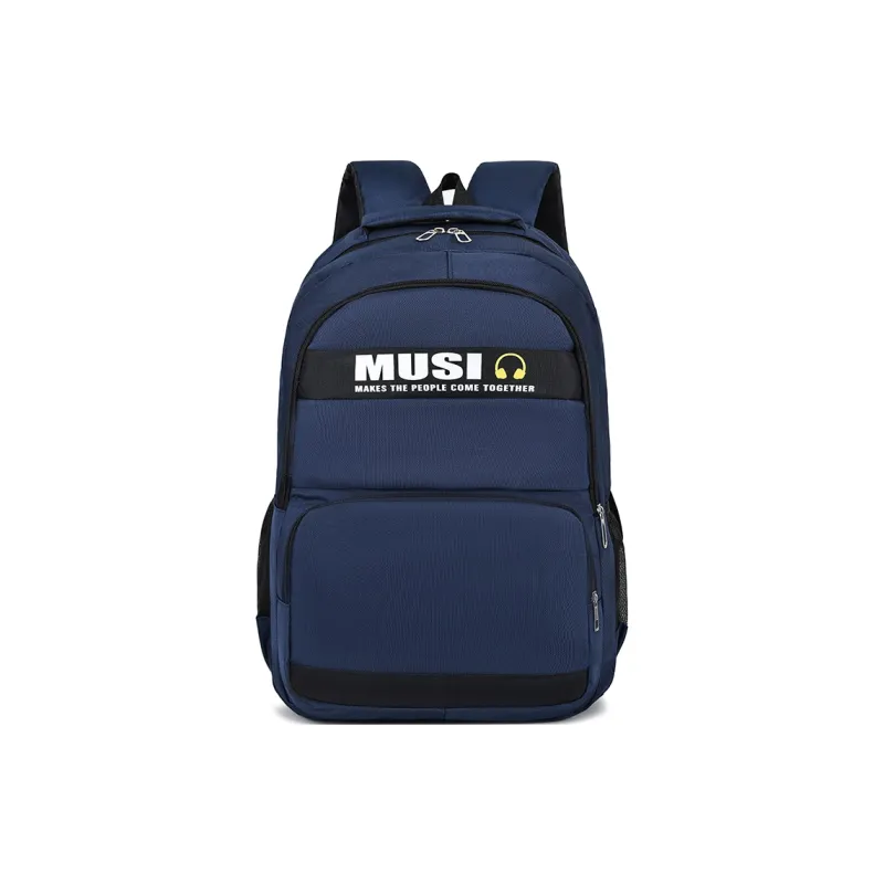 Parker Bear Oxford Backpack Men's Blue/Silver White/Gray/Black-0