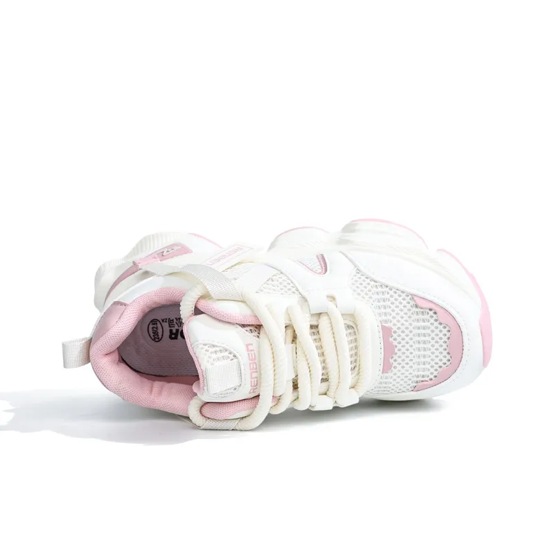 RENBEN Abrasion Resistant, Breathable, Lightweight Low Top Chunky Sneakers Women's-13