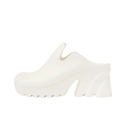 Bottega Veneta Rubber Flash Mules Beige Women's