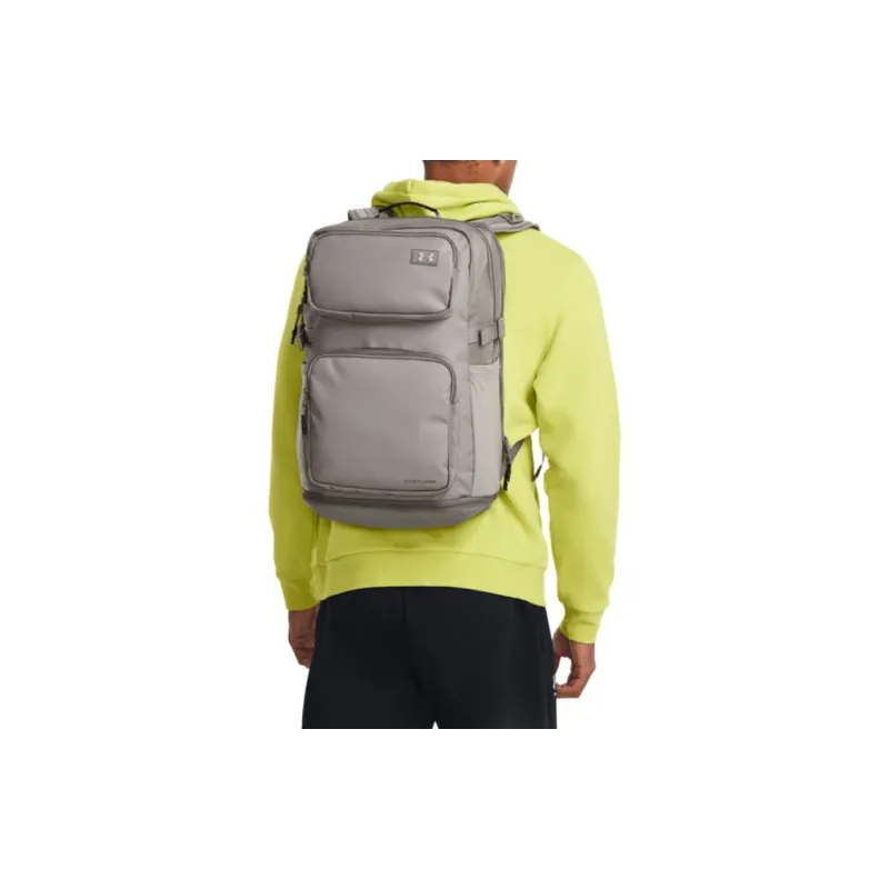 Under Armour Polyamide With Polyester Backpack Regular Unisex Tin Alloy Gray-4