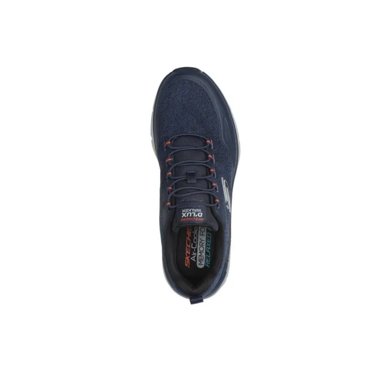 Skechers D'Lux Walker 2.0 Anti Slip Wear Resistant Low Top Running Shoes Men's Marine Blue-3