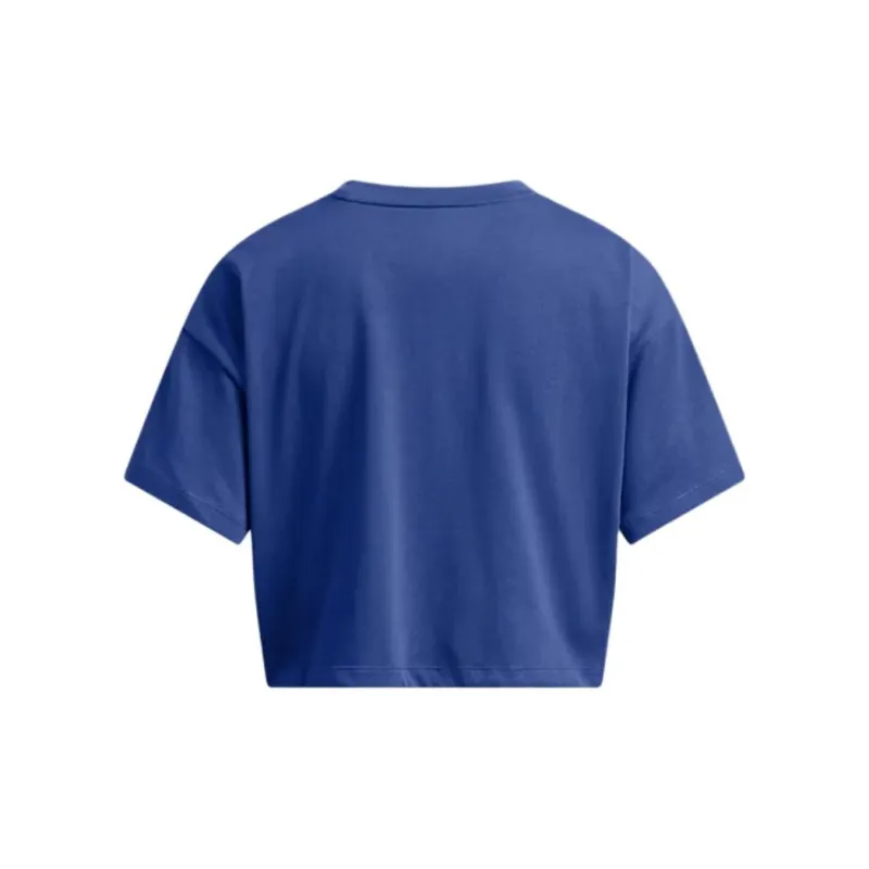 Under Armour Varsity Drop Shoulder Sleeve T Shirt Women's Tech Blue-1