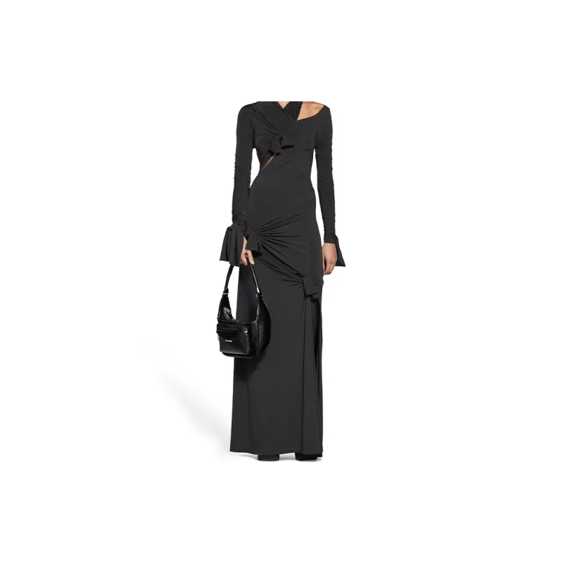 Balenciaga Raver Medium Bag With Handle Black-6