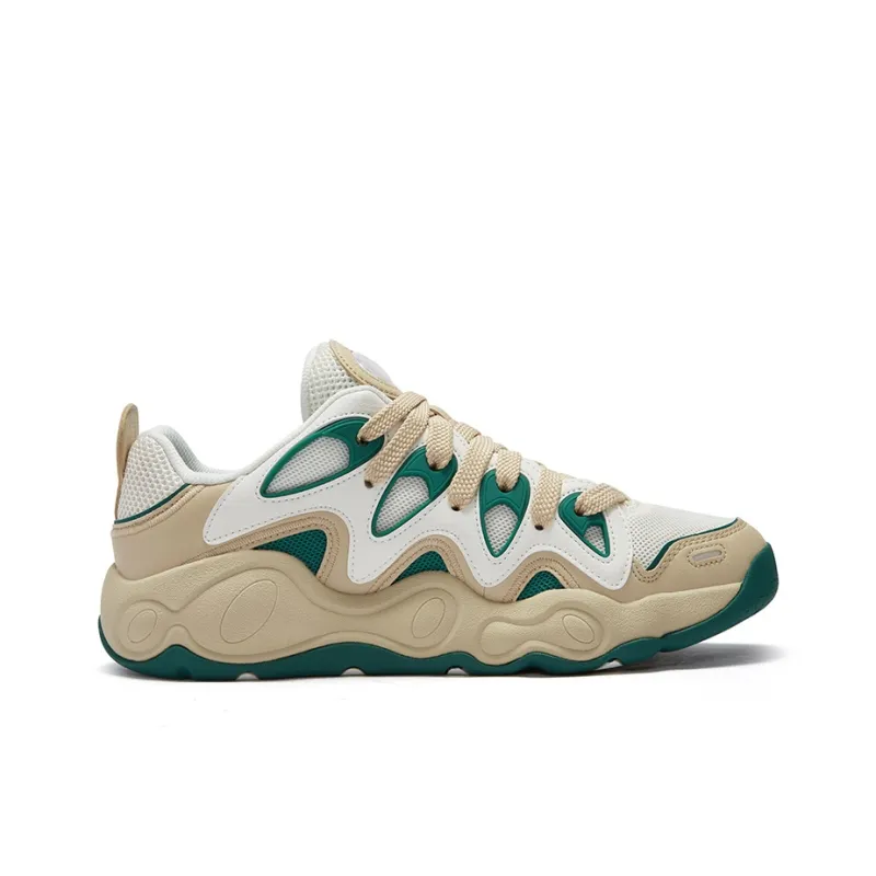 FILA FUSION VERTICAL Slip Resistant Low Top Basketball Shoes Men's White Brown-1
