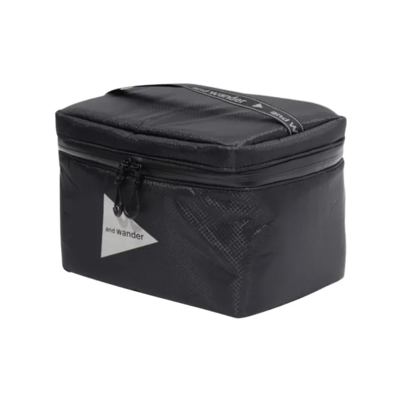 And Wander Nylon Meal Storage Bag Unisex Charcoal-1