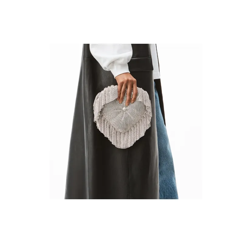 Alexander Wang Crystal Glass Clutch Women's Silver-3