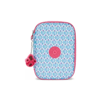 Kipling Recycled Polyester Makeup Bag Women's Blue Pink