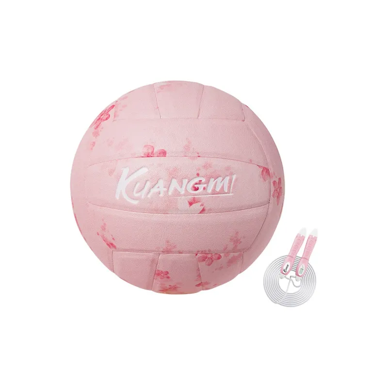 Kuangmi PU Size 5 Ball Middle School Volleyball Unisex Pink-30