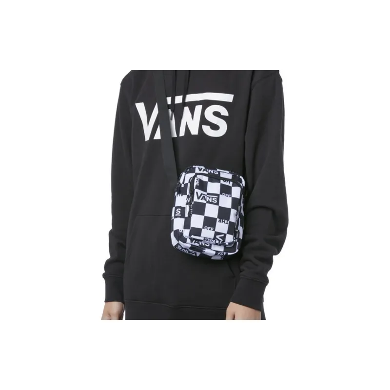 Vans Canvas Shoulder Bag Unisex Black & White-1