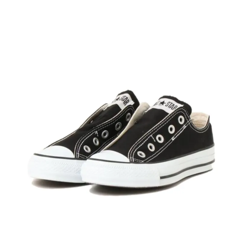 Converse All Star Slip 3 O Anti Slip Wear Resistant Low Top Canvas Shoes Unisex Black White-1