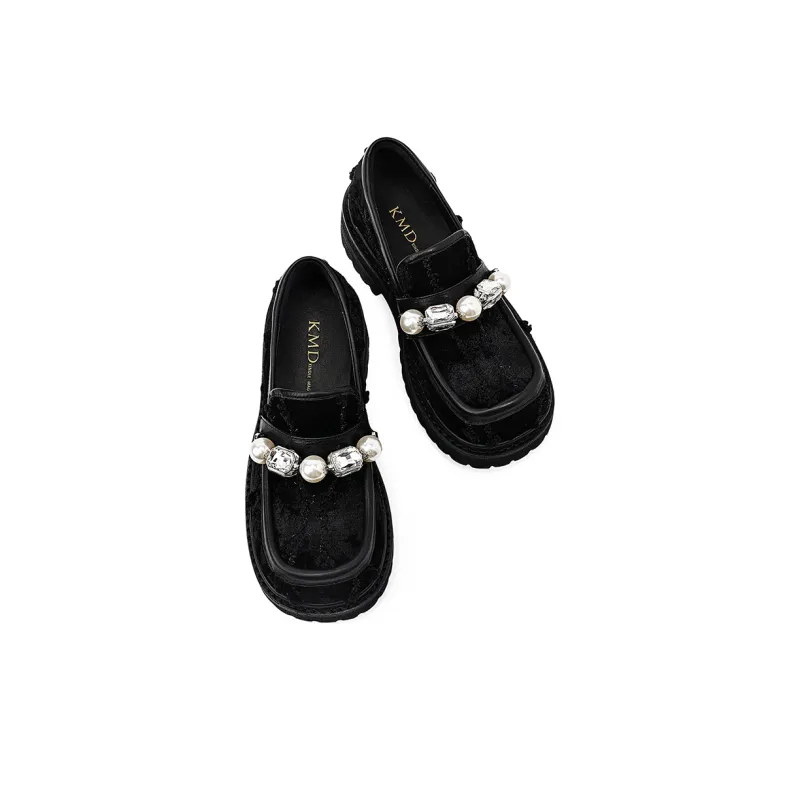 KMD Loafers Women's Black, Olive-7