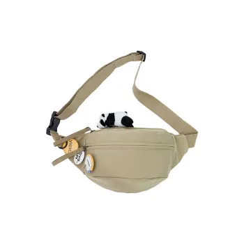 MOK Nylon Crossbody Bag Sling Bag Shoulder Bag Fanny Pack Regular Unisex Khaki/Green/White/Black/Red/Orange