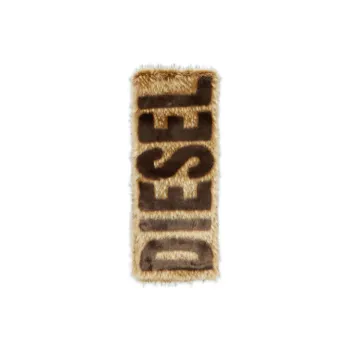 DIESEL S Aber Logo Faux fur Scarf