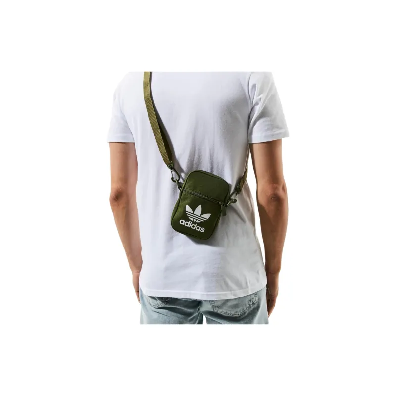 Adidas Originals Polyester Crossbody Bag Regular Unisex Green-1