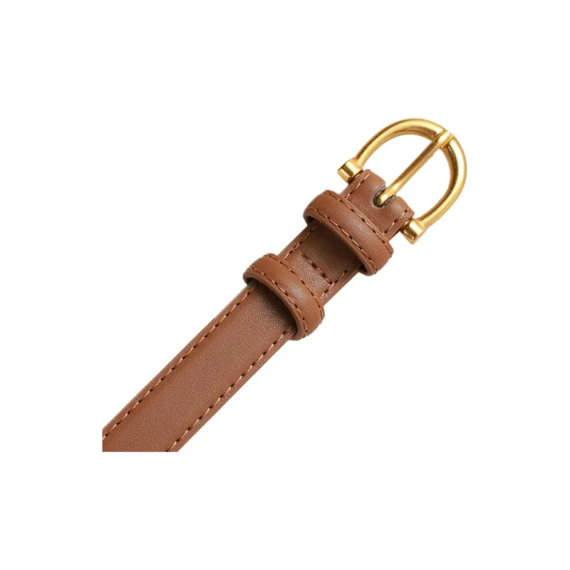 MEXICAN Versatile Slim Belt Pin Buckle Summer Trendy Instagram Style Jeans Leather Belts Women's-7