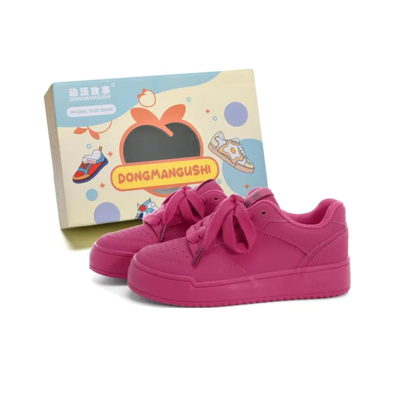 Anime Story Low Top Skateboard Shoes Women's-10