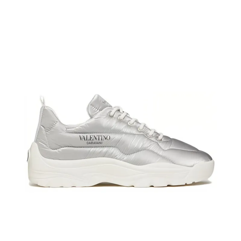 Valentino Gumboy Low-Top Sports Casual Shoes Men's Silver-1