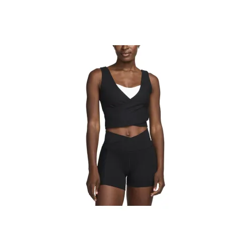 Nike One Fitted Rib Tank Tops Women's Black