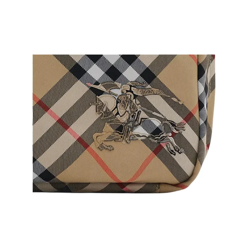 Burberry Polyester Coated With Polyurethane Clutch Men's Sand-3