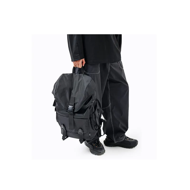 MYEDITION Backpack Abrasion Resistant Water Repellent Oxford Shoes Black Unisex-6
