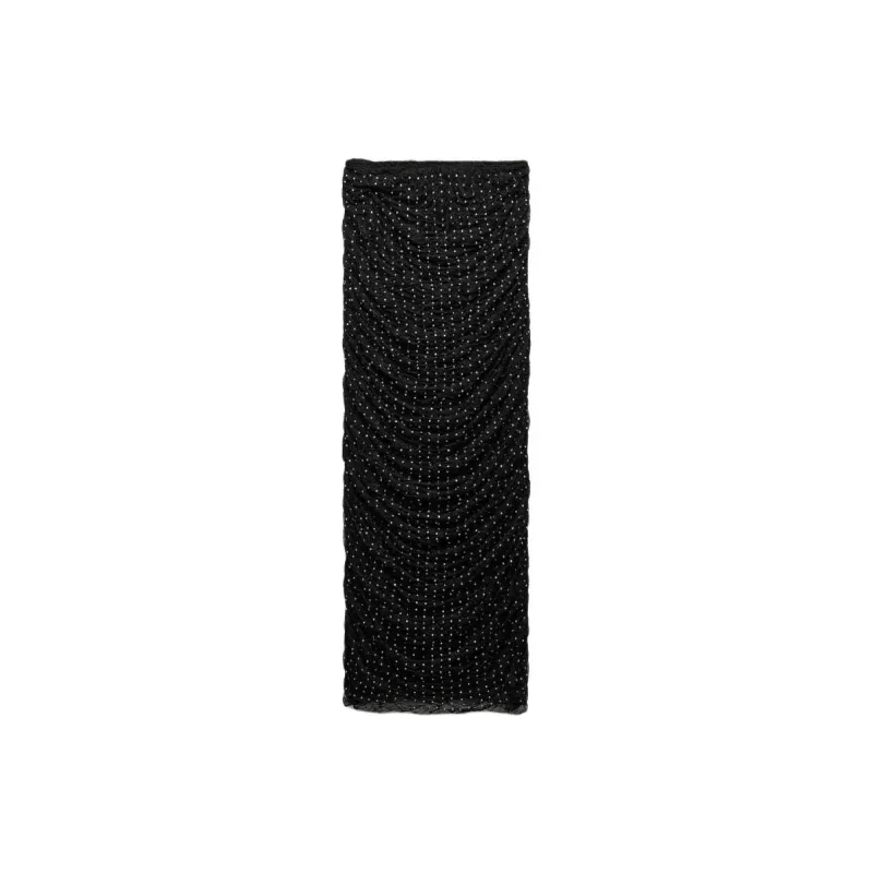 ZARA Casual Long Skirt Women's Black-1