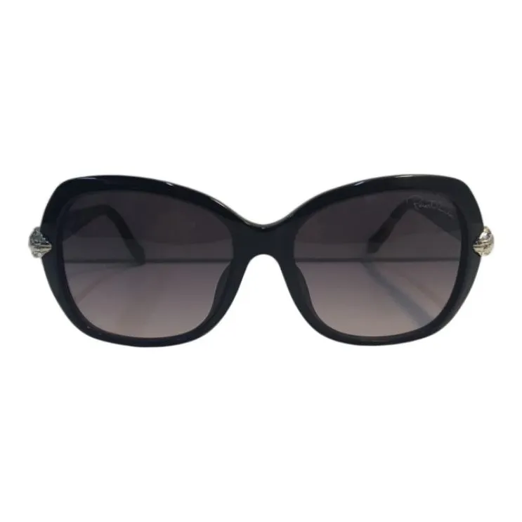 Roberto Cavalli Irregular Shape Sunglasses Women's Black-1