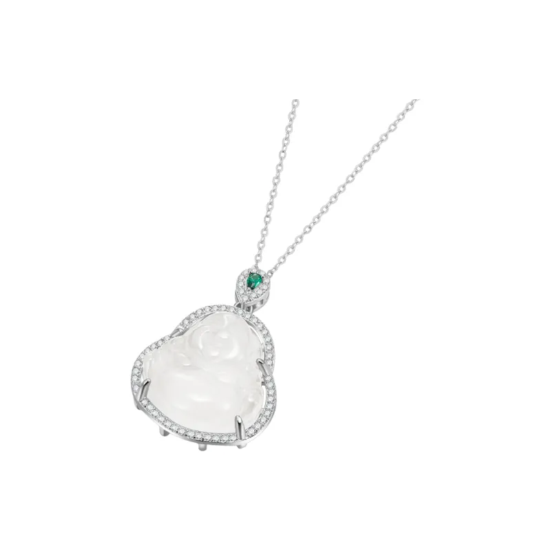 MAMADESHOUHU Chalcedony Jade Necklaces Women's-1