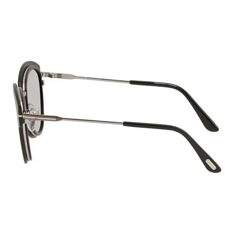 TOM FORD Metal Irregular Shape Sunglasses Women's Black-2