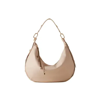 BORBONESE Calfskin Handbag Shoulder Bag Medium Size Women's Congee