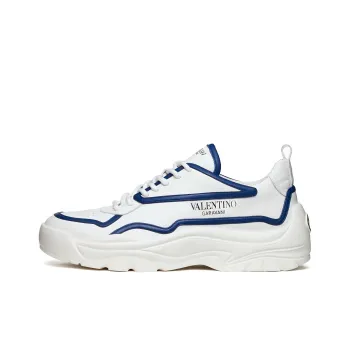 Valentino Gumboy Cushioning Anti-Slip And Wear-Resistant Low-Top Casual Shoes Men's White Blue