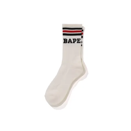 A BATHING APE Men Mid-Calf Socks