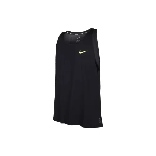 Nike Tank Tops Men Black Neon Green