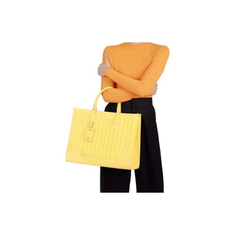 RIMOWA Never Still Grain Leather Tote Bag, Shopping Bag, Handbag Tubas Unisex Yellow-7