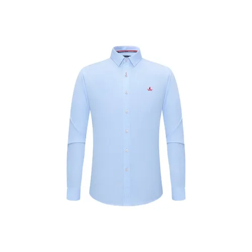 NAVIGARE Shirts Men Pale White/Blue